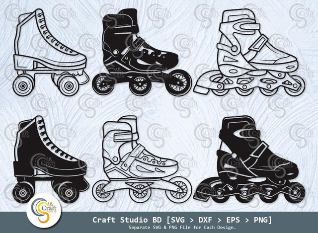 Roller Skates Silhouette, Roller Skates SVG, Roller Blades Svg, Roller Skating Svg, Roller Derby Svg, Hanging Roller Skates Svg, Roller Skates Bundle SVG ETC Craft 