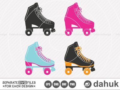 Roller Skates Svg, Roller Derby svg, Roller Skates Clipart, Silhouette, Svg, Eps, Dxf, Png, Cricut, Cut File SVG dahukdesign 