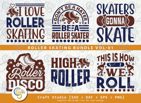 Roller Skating SVG Bundle, Roller Derby svg, Roller Skates Svg, Roller Skates Quotes, Skates Cutting File SVG ETC Craft 