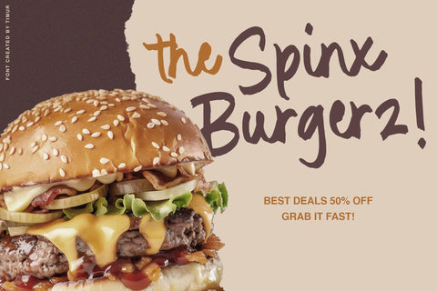 Rolling Bakery - Rough Handwritten Script Font Timur type 