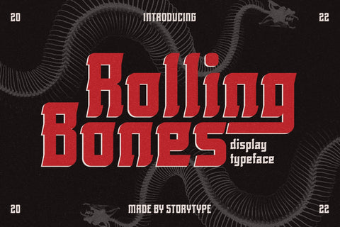 Rolling Bones Typeface Font Storytype Studio 