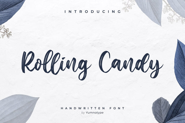 Rolling Candy-Beautiful Handwritten Font Font yumnatype 