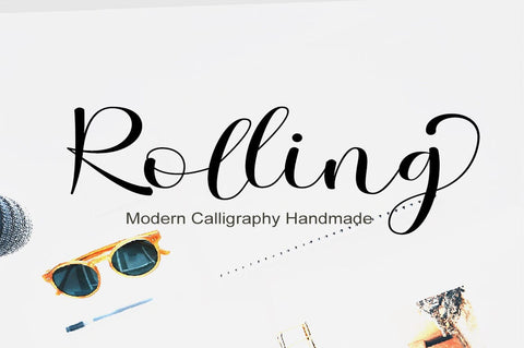 Rolling Font gatype 