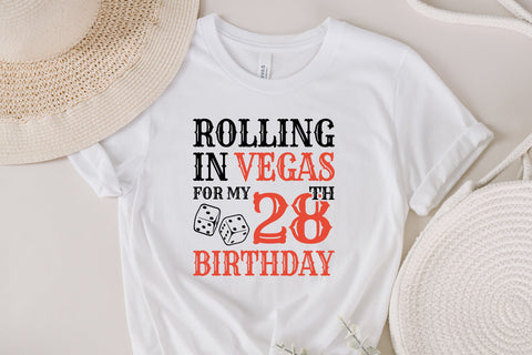 Rolling In Vegas For My 28th Birthday Svg, Birthday Svg, 28th Birthday Svg, 28 Years Old Svg, Rolling In Vegas Svg, Vegas Svg, Vegas Brithday Svg, Rolling Dice Svg, Dice Svg, Vegas Trip Svg SVG Fauz 