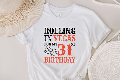 Rolling In Vegas For My 31st Birthday Svg, Birthday Svg, 31st Birthday Svg, 31 Years Old Svg, Rolling In Vegas Svg, Vegas Svg, Vegas Brithday Svg, Rolling Dice Svg, Dice Svg, Vegas Trip Svg SVG Fauz 