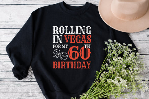 Rolling In Vegas For My 60th Birthday Svg, Birthday Svg, 60th Birthday Svg, 60 Years Old Svg, Rolling In Vegas Svg, Vegas Svg, Vegas Brithday Svg, Rolling Dice Svg, Dice Svg, Vegas Trip Svg SVG Fauz 