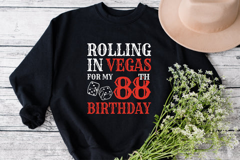 Rolling In Vegas For My 88th Birthday Svg, Birthday Svg, 88th Birthday Svg, 88 Years Old Svg, Rolling In Vegas Svg, Vegas Svg, Vegas Brithday Svg, Rolling Dice Svg, Dice Svg, Vegas Trip Svg SVG Fauz 