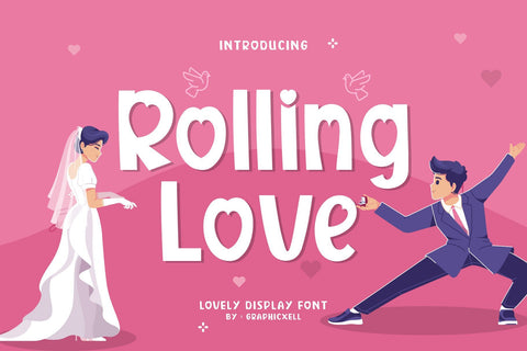 Rolling Love Font Graphicxell 