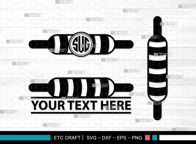 Rolling Monogram SVG | Kitchen Svg | Baking Svg | Bundle | Rolling Pin Clipart SVG ETC Craft 
