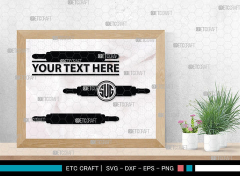 Rolling Pin Monogram, Rolling Pin Silhouette, Rolling Pin SVG, Kitchen Svg, Baking Svg, Cooking Svg, SB00174 SVG ETC Craft 