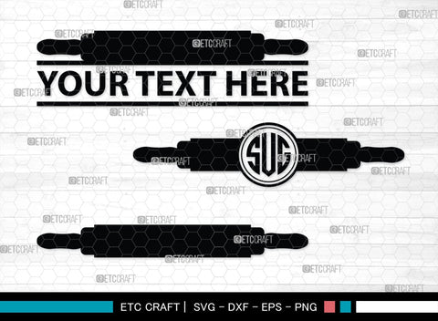 Rolling Pin Monogram, Rolling Pin Silhouette, Rolling Pin SVG, Kitchen Svg, Baking Svg, Cooking Svg, SB00174 SVG ETC Craft 