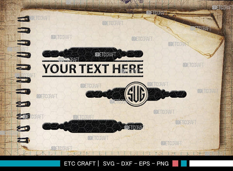 Rolling Pin Monogram, Rolling Pin Silhouette, Rolling Pin SVG, Kitchen Svg, Baking Svg, Cooking Svg, SB00174 SVG ETC Craft 