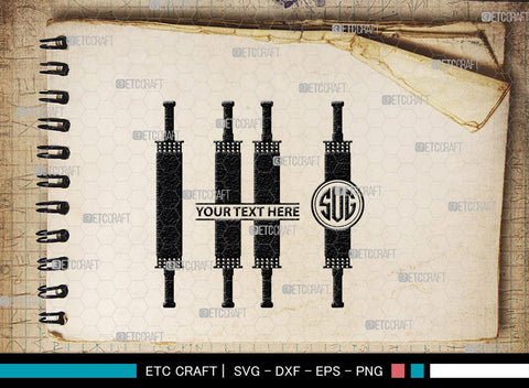 Rolling Pin Monogram, Rolling Pin Silhouette, Rolling Pin SVG, Kitchen Svg, Baking Svg, Cooking Svg, SB00174 SVG ETC Craft 