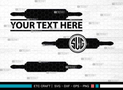 Rolling Pin Monogram, Rolling Pin Silhouette, Rolling Pin SVG, Kitchen Svg, Baking Svg, Cooking Svg, SB00174 SVG ETC Craft 