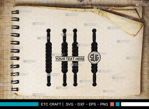 Rolling Pin Monogram, Rolling Pin Silhouette, Rolling Pin SVG, Kitchen Svg, Baking Svg, Cooking Svg, SB00174 SVG ETC Craft 