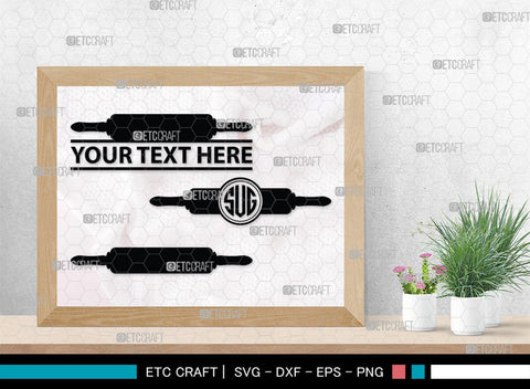 Rolling Pin Monogram, Rolling Pin Silhouette, Rolling Pin SVG, Kitchen Svg, Baking Svg, Cooking Svg, SB00174 SVG ETC Craft 