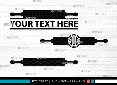 Rolling Pin Monogram, Rolling Pin Silhouette, Rolling Pin SVG, Kitchen Svg, Baking Svg, Cooking Svg, SB00174 SVG ETC Craft 