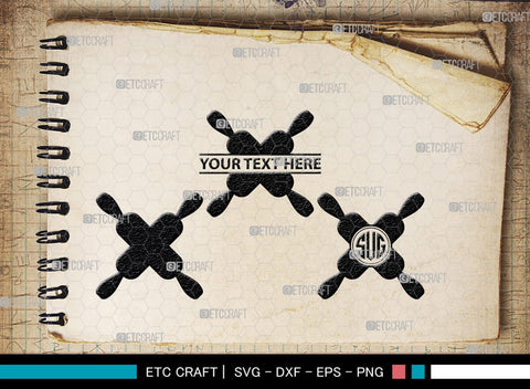 Rolling Pin Monogram, Rolling Pin Silhouette, Rolling Pin SVG, Kitchen Svg, Baking Svg, Cooking Svg, SB00174 SVG ETC Craft 