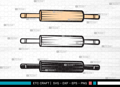 Rolling Pin SVG | Kitchen Svg | Baking Svg | Bundle | Rolling Pin Clipart SVG ETC Craft 