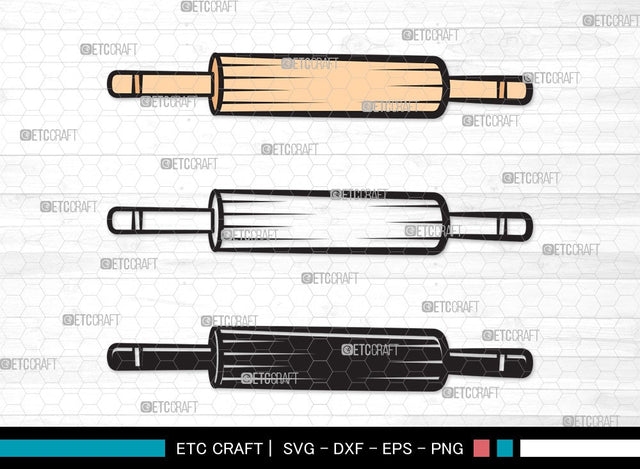 Rolling Pin SVG | Kitchen Svg | Baking Svg | Bundle | Rolling Pin Clipart SVG ETC Craft 