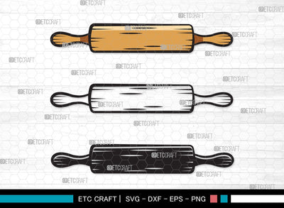 Rolling Pin SVG | Kitchen Svg | Baking Svg | Bundle | Rolling Pin Clipart SVG ETC Craft 
