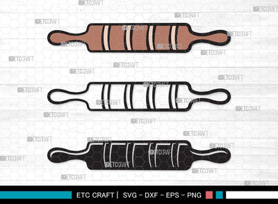 Rolling Pin SVG | Kitchen Svg | Baking Svg | Bundle | Rolling Pin Clipart SVG ETC Craft 