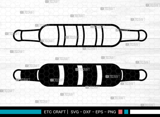 Rolling Pin SVG,Dough Rolling Pin Svg, Baking Svg, Kitchen Svg, Rolling Pin Icon Svg, Rolling Pin Bundle SVG ETC Craft 