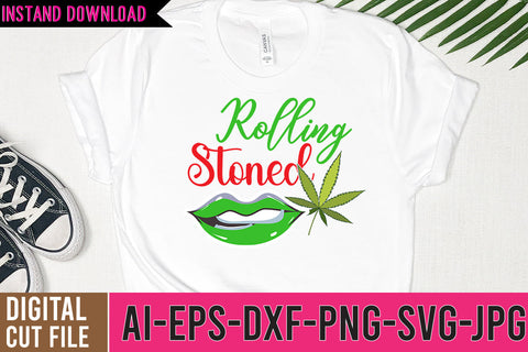 Rolling Stoned SVG Design,Weed SVG Design,Cannabis SVG Design, Weed SVG | Canna SVG BlackCatsMedia 