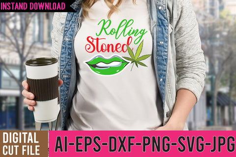 Rolling Stoned SVG Design,Weed SVG Design,Cannabis SVG Design, Weed SVG | Canna SVG BlackCatsMedia 