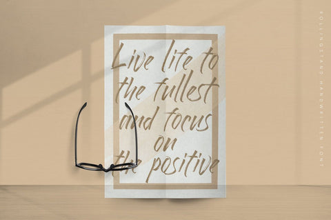 Rollingstand - Brush Stroke Font Font Ibey Design 