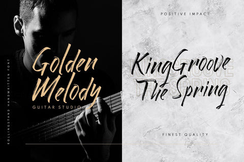 Rollingstand - Brush Stroke Font Font Ibey Design 