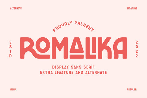 ROMALIKA Typeface Font Storytype Studio 