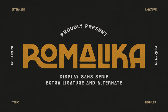 ROMALIKA Typeface Font Storytype Studio 