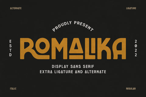 ROMALIKA Typeface Font Storytype Studio 