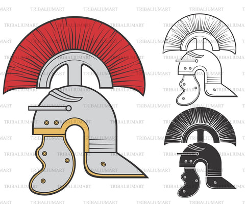 Roman soldier helmet SVG TribaliumArtSF 