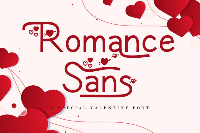 Romance Sans Font AEN Creative Store 