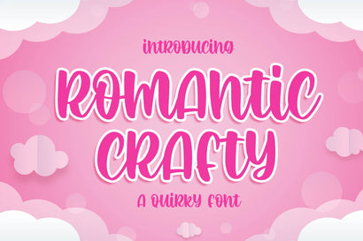 Romantic Crafty a Quirky Font Font Blankids 