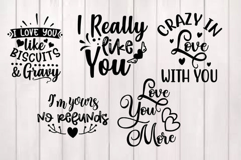 Romantic Love Quotes SVG Designs Bundle. Felling love quotes SVG cut files bundle, true love quotes t shirt designs bundle, Quotes about lover, lover quote cut files, lover quote eps files, love svg SVG Svgcraft 