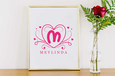 Romantic Monogram Font LetterdayStudio 