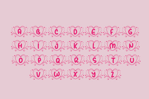 Romantic Monogram Font LetterdayStudio 