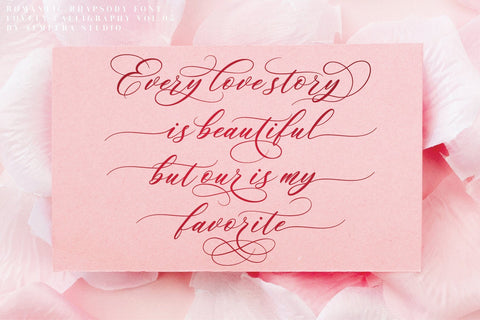 Romantic Rhapsody Font studioalmeera 