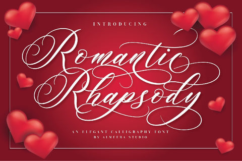 Romantic Rhapsody Font studioalmeera 