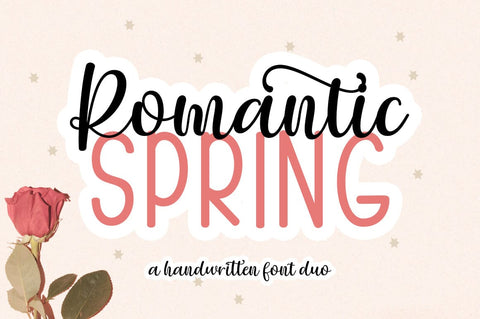 Romantic Spring Font Suza Studio 