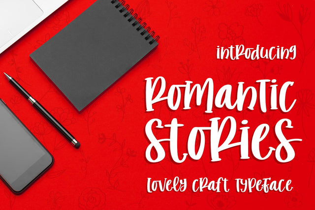 Romantic Stories Font Abo Daniel Studio 