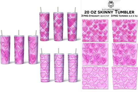Romantic Tumbler, Valentine Tumbler Sublimation Sublimation Natasha Prando 