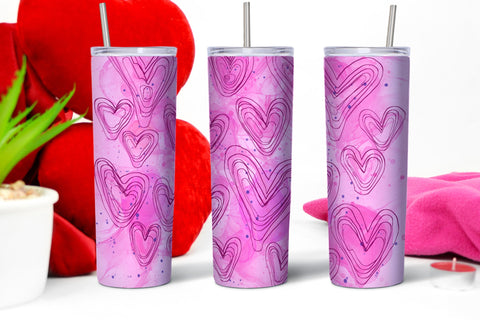 Romantic Tumbler, Valentine Tumbler Sublimation Sublimation Natasha Prando 