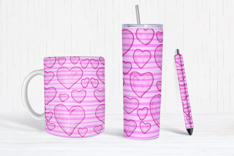 Romantic Tumbler, Valentine Tumbler Sublimation Sublimation Natasha Prando 