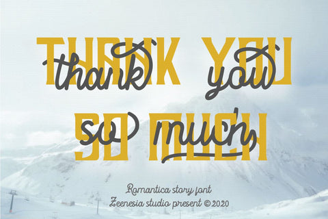 Romantica Story Font Zeenesia Std 