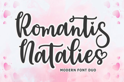 Romantis Natalies Duo Font Rastype 