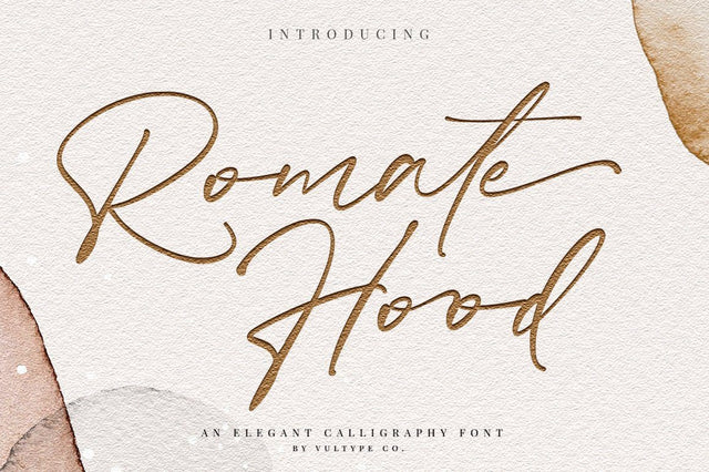 Romate Hood Script Font Vultype Co 